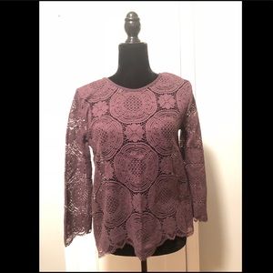 Like New LOFT Lace Shell